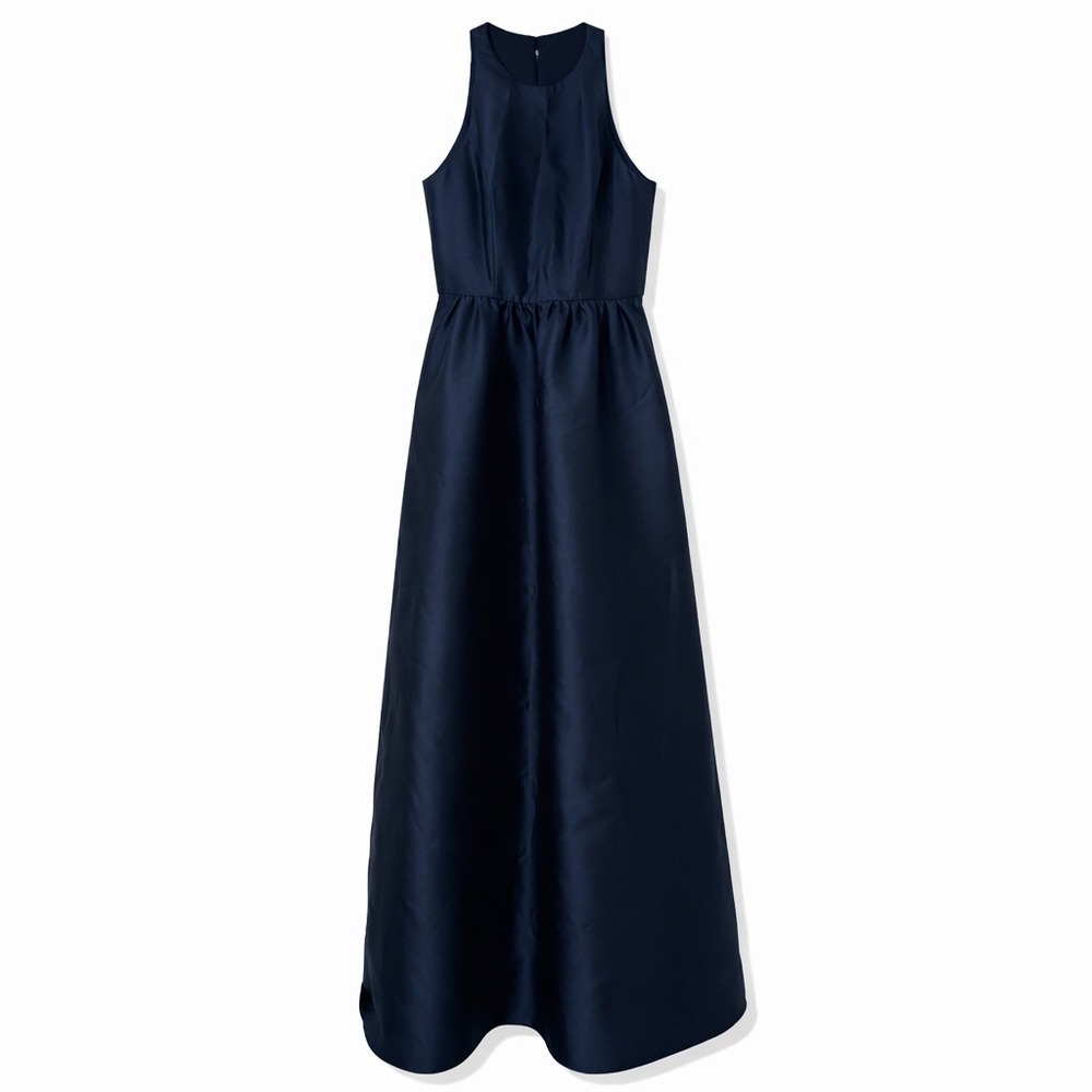 Alfred Sung Navy Formal Dress‎ Size 0 Sleeveless A-Line Bridesmaid Wedding Guest